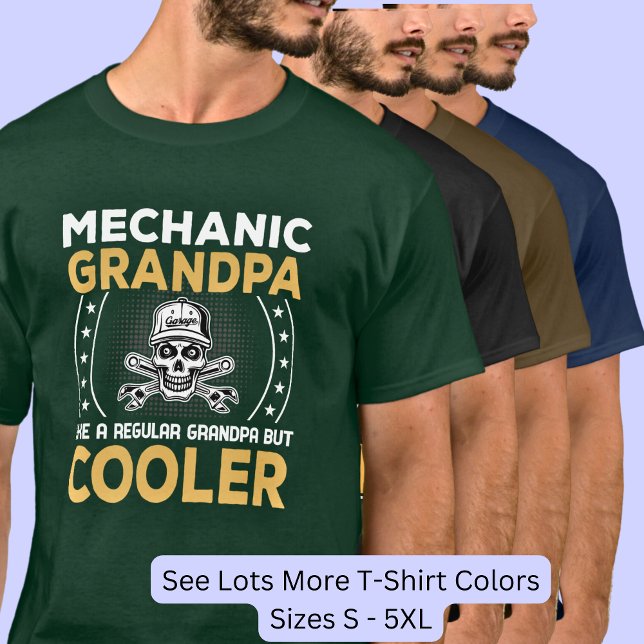 Camiseta Avô Mecânico Resfriador (Criador carregado)