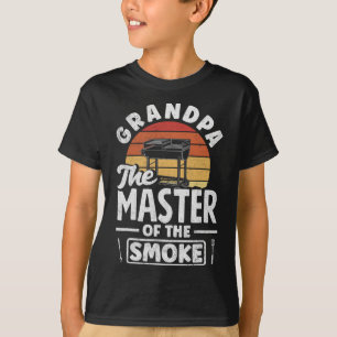 Camiseta Avô, Mestre Do Churrasco De Dia de os pais Fumado