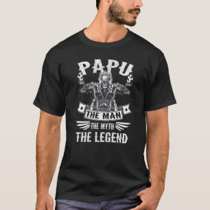 Camiseta Avô Motoqueiro Papu O Homem Mito A Lenda Motorc