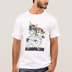 Camiseta Avô Musculoso Unicórnio Velho Vovô Grandpacorn Eng