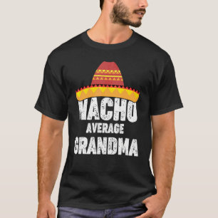 Camiseta Avó Não Média Sombrero de Festa Mexicana Cinc