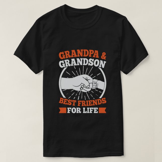 Camiseta Avô Neto melhores amigos Bebê  (Frente do Design)