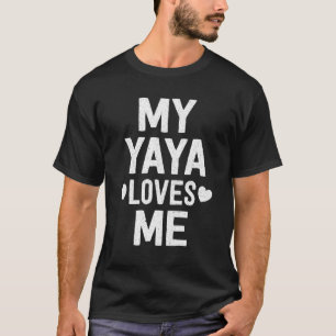 Camiseta Avó Netos Minha Amada Yaya Me Ama Família B
