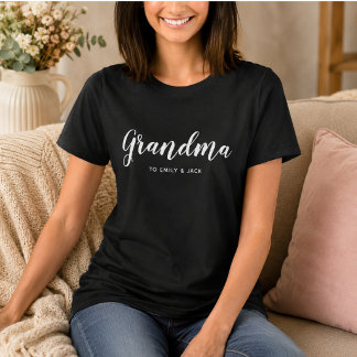 Camiseta avó| Nomes dos filhos da mamãe moderna no dia dos 