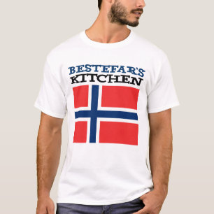 Camiseta Avô norueguês da cozinha de Bestefar