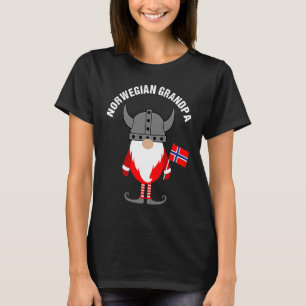 Camiseta Avô Norueguês Dia de os pais Tomte Gnome Noruega