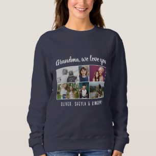 Camiseta Avó nós te amamos Netos 6 Colagem de Fotos
