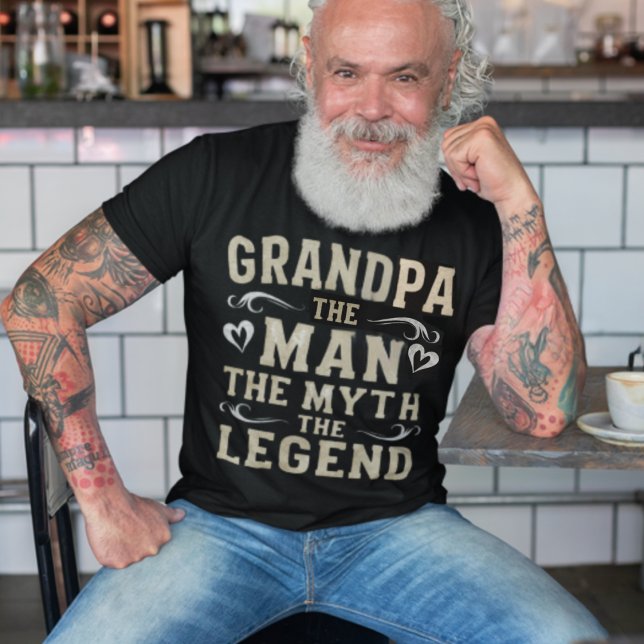 Camiseta Avô | O Homem O Mito O Dia de os pais Da Lenda (Grandpa the man the myth the legend)