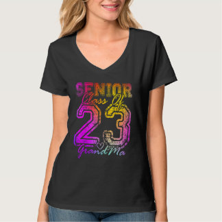 Camiseta Avó orgulhosa colorida coração fofo graduada senho