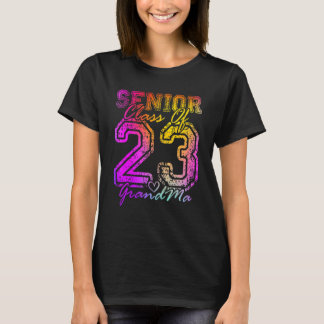 Camiseta Avó Orgulhosa Colorida Cuore Fofo Graduada Sênior 