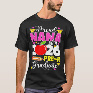 Camiseta Avó orgulhosa da formatura pré-escolar de 2026 no