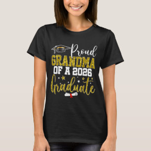 Camiseta Avó orgulhosa de um formando da turma de 2026