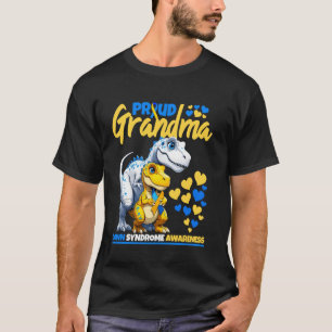 Camiseta Avó Orgulhosa Mundo Conscientização Síndrome de Do