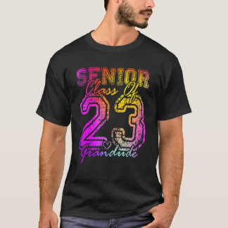 Camiseta Avô Orgulhoso Colorido Fofo Coração Graduado Sênio