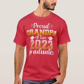 Camiseta Avô orgulhoso de dois formandos da classe 2023 mai