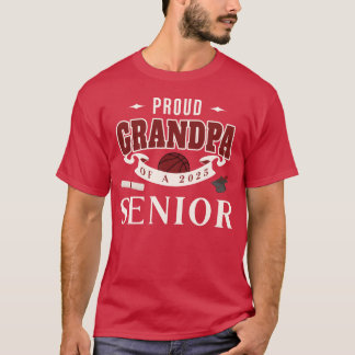 Camiseta Avô Orgulhoso De Um Graduado Senior De Basquete 20