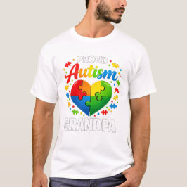 Camiseta Avô Orgulhoso do Autismo Conscientização do Autism