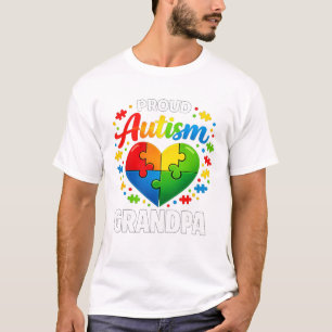 Camiseta Avô Orgulhoso do Autismo Conscientização do Autism