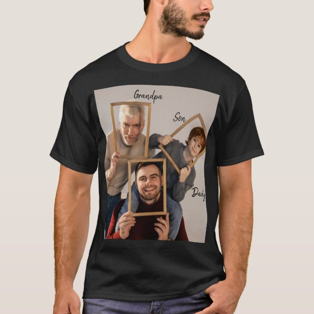 Camiseta Avô Personalizado Pai e Filho  (Frente)