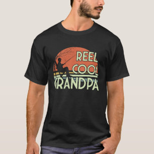 Camiseta Avô Pescador Carrete Legal Pescaria Vintage Dia do