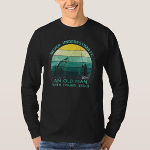 Camiseta Avô Pescador de Homens Fisher Pescador Pai 3