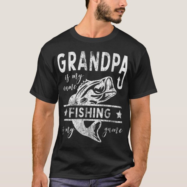 Camiseta Avô Pescaria Pesca Pai (Frente)