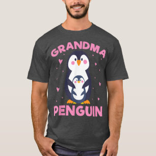 Camiseta Avó Pinguim, Imperador Rei Pássaro Penguin Gra
