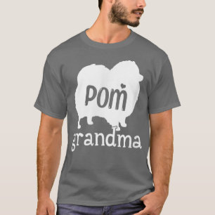 Camiseta Avó Pomeraniana Oferece Gran de Lover de Cão Pomer