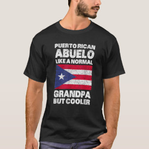 Camiseta Avô porto-riquenho Abuelo Porto-riquenho Bandeira 