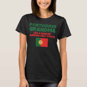 Camiseta Avó portuguesa como um Coo regular da avó soment