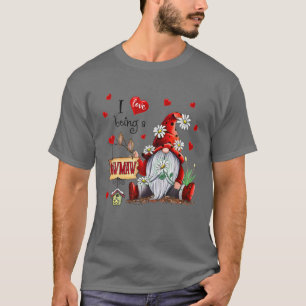 Camiseta Avó Presente - Adoro Ser Um Coração Mawmaw Bonito
