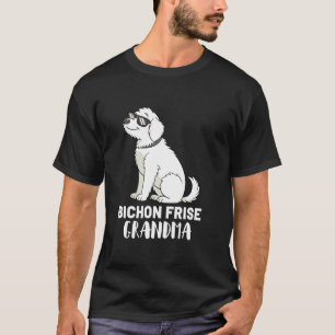 Camiseta Avó Proprietária do Cão Bichon Frise