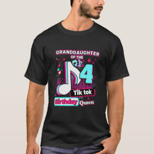 Camiseta Avó Rainha Musical de Aniversário, 4 Anos