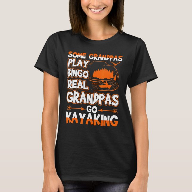 Camiseta Avô Real Vai Kayaking (Frente)