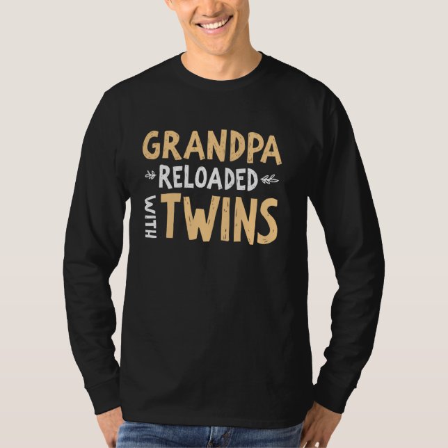 Camiseta Avô Recarregado com Gêmeos Avô (Frente)