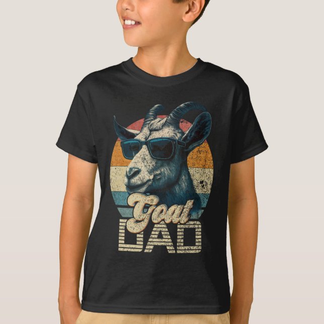 Camiseta Avô Retro Bode Pai Melhor Papai Bode Engraçado Pai (Frente)