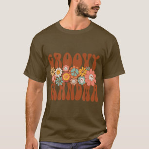 Camiseta Avó Retro Correspondente à Família Chá de fraldas 