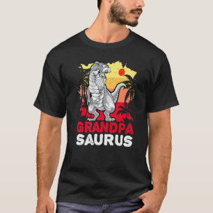 Camiseta Avô Rex Avô Saurus Dinossaur Engraçado Gr