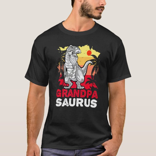 Camiseta Avô Rex Avô Saurus Dinossaur Engraçado Gr (Frente)