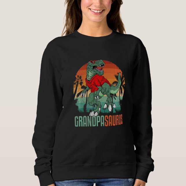 Camiseta Avô Rex Avô Saurus Dinossaur Sunglass (Frente)