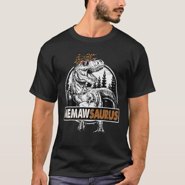 Camiseta Avô-Rex Dinossauro Avó Saurus Mothe (Frente)