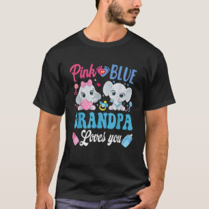 Camiseta Avô Rosa ou Azul Ama Seu Revelação de Gênero de El