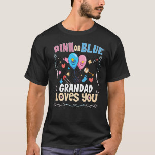 Camiseta Avô Rosa ou Azul ama você o melhor vovô de sempre