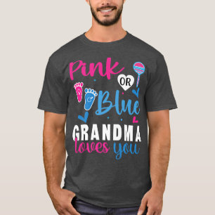 Camiseta Avó rosa ou azul ama vocêComparação de revelação d