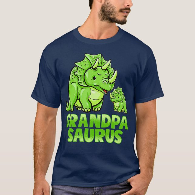 Camiseta Avô Saurus Dinossaur Engraçado Avô Pasauro Para (Frente)