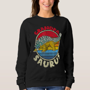 Camiseta Avô Saurus I Ankylosaurus Dinosaur I Mães da famíl