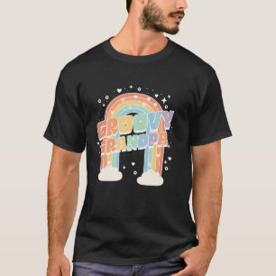 Camiseta Avô Segundo Aniversário Arco-Íris Dois segundo De 