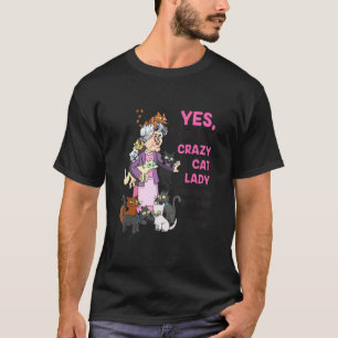 Camiseta Avó Sim Eu Sou A Louca Dos Gatos Avô