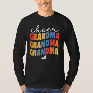 Camiseta Avó Simpática e Animada Nana Para Mulheres Cheerle