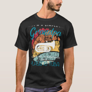 Camiseta Avô Simples Tuba Serenade - Tee Jogável para Gr